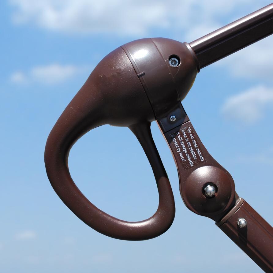 Galtech 11 Ft. Octagonal Patio Umbrella W/ Manual Lift - Easy Lift Handle Detail thumbnail