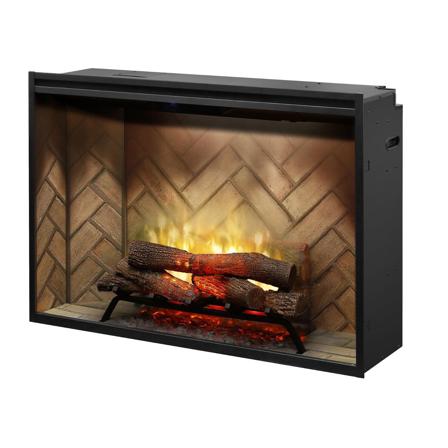 Dimplex - RBF42 - Revillusion 42-Inch Built-In Electric Firebox - Angle View - Red thumbnail