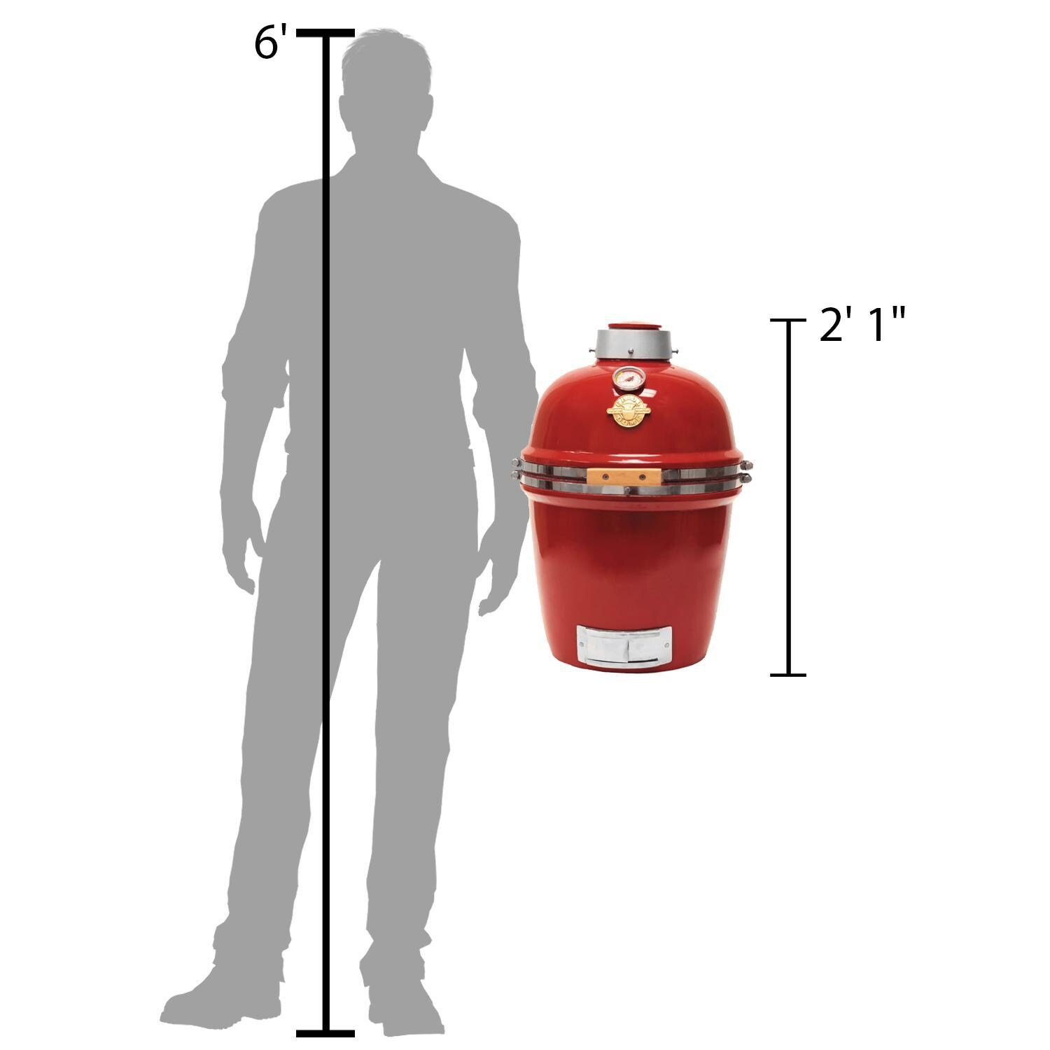 Grill - Scale for Size Dome GDS-RD | Infinity Series Small Kamado Grill - Scale for Size thumbnail