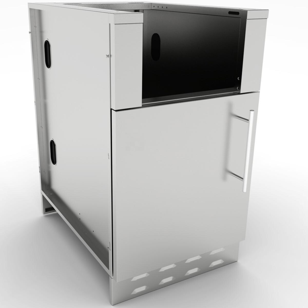 Sunstone SAC20CSDL 20-in Outdoor Kitchen Left Hinge Single Door Appliance Cabinet - White Background thumbnail