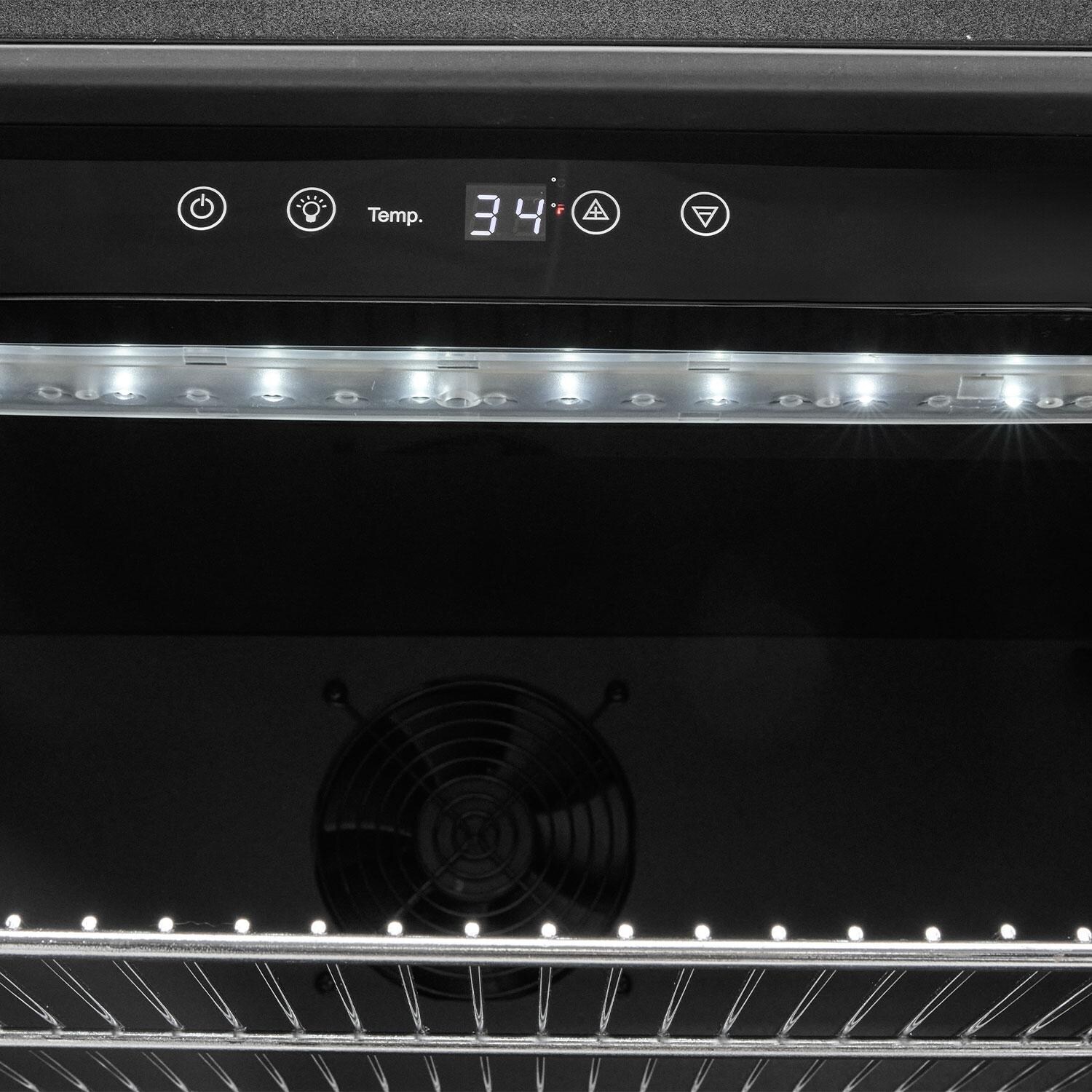 Coyote Outdoor Living C124R-S 24 Inch Built-In Refrigerator - Control Panel - Detail thumbnail