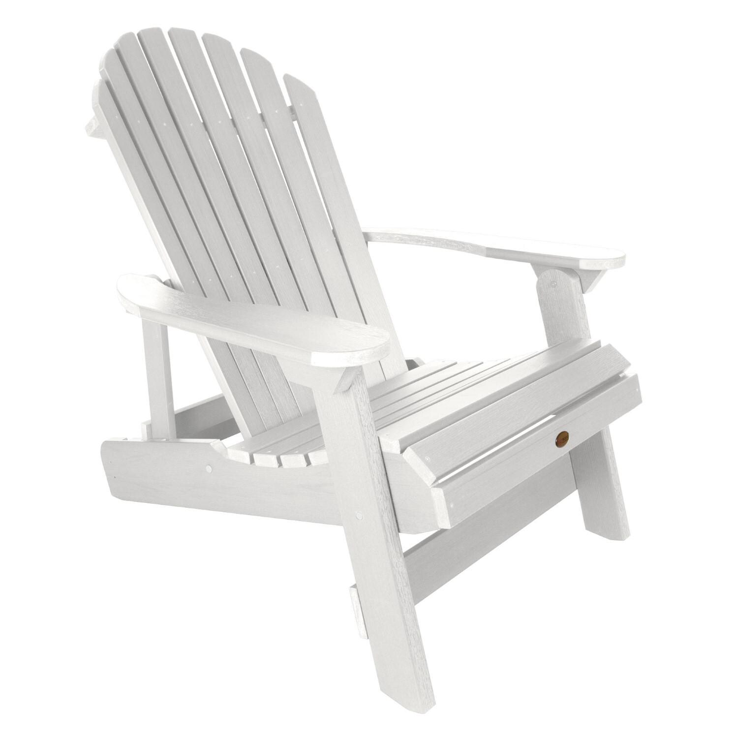 Lakeview King Dream Bay Folding & Reclining Adirondack Chair - White - On White thumbnail