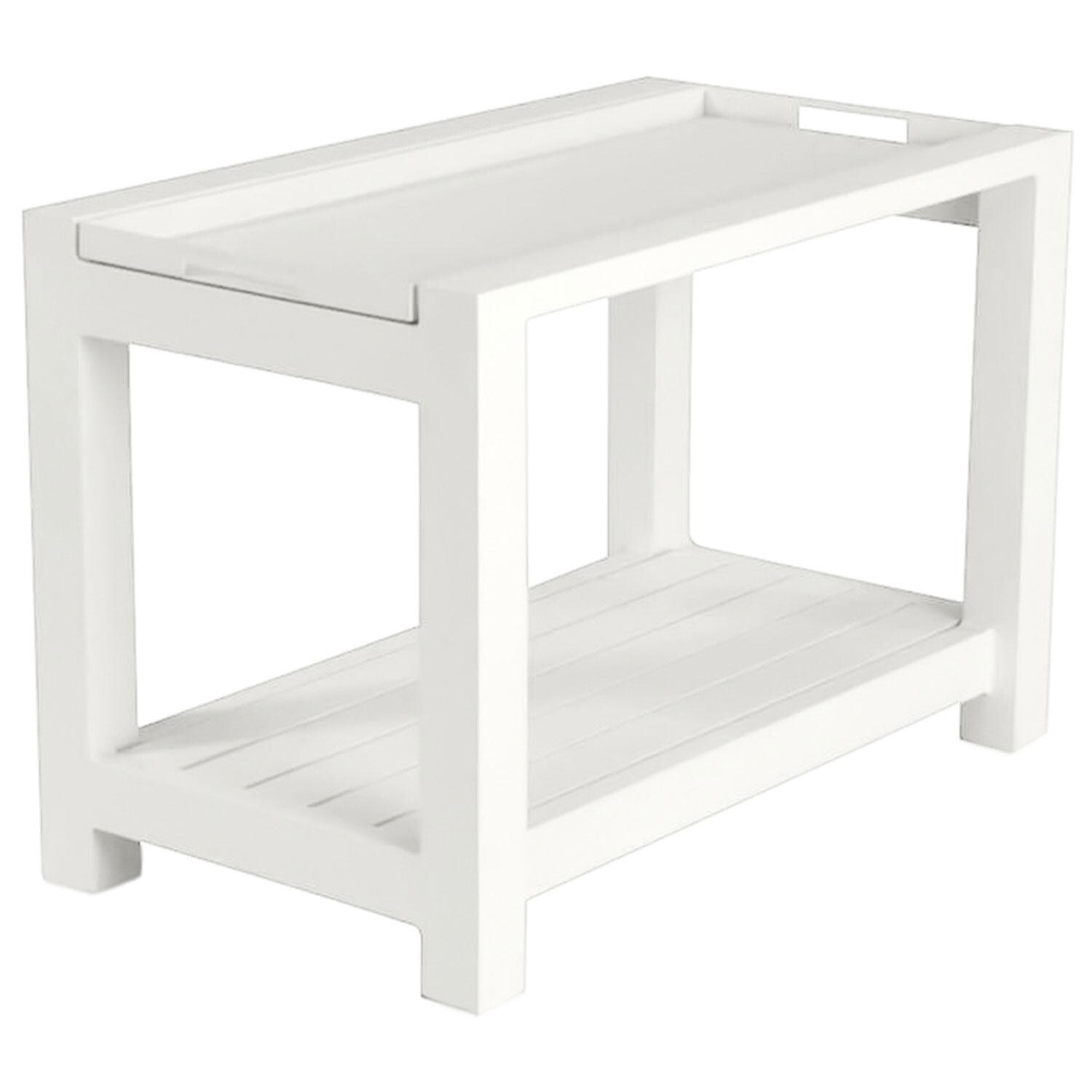Easy Aluminum Serving Trolly/Tray in White By KETTLER