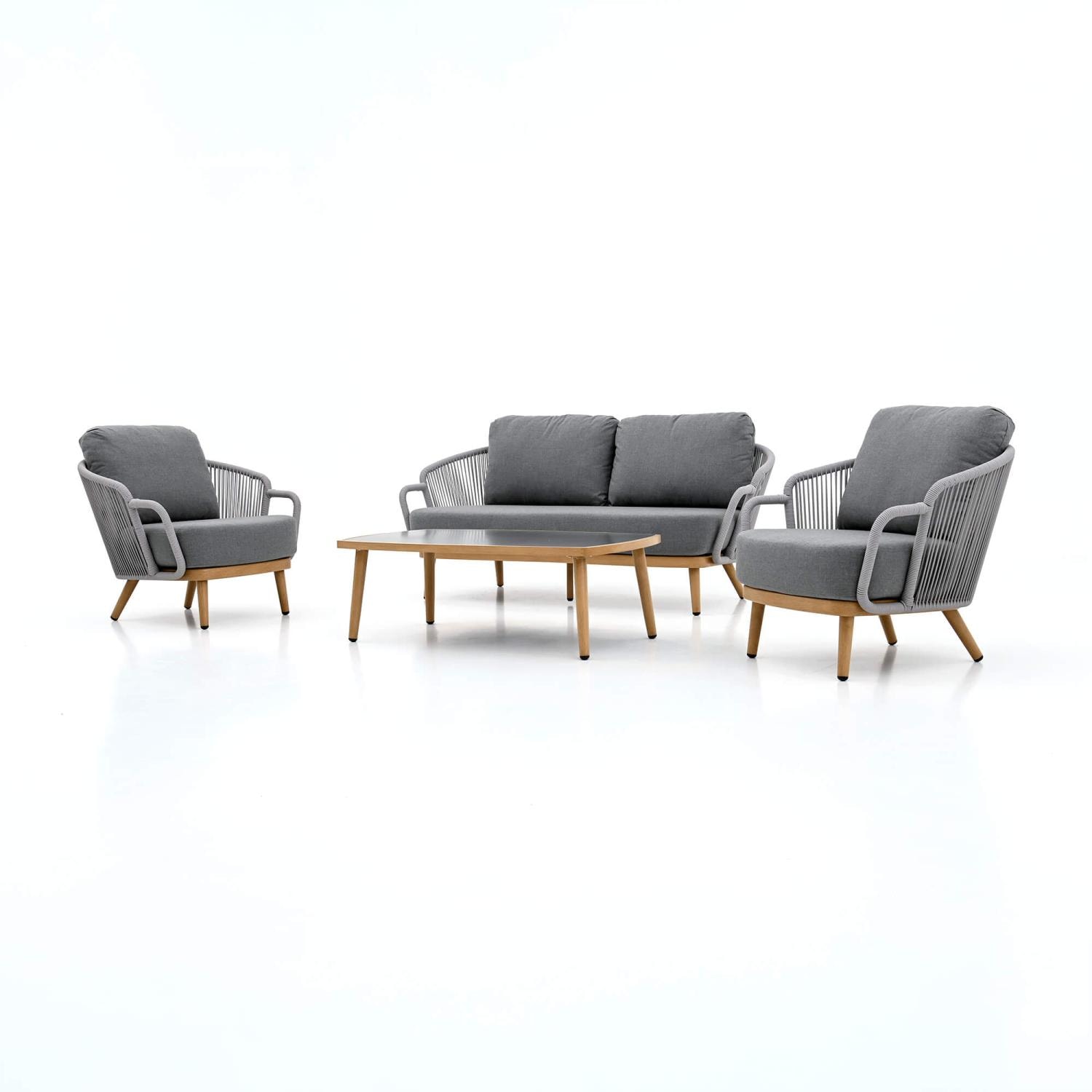 Evangeline 4 Pc Aluminum Seating Set by Lakeview Outdoor Designs - White Background thumbnail