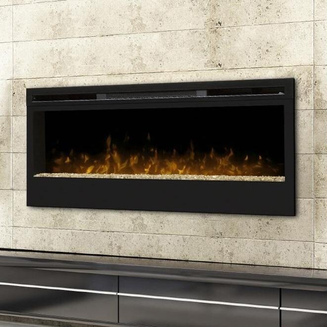 Dimplex Synergy 50Inch Wall Mount Electric Fireplace Glass Embers Black BLF50 Gas Log Guys