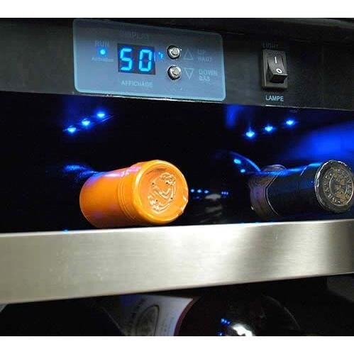 Danby DWC1534BLS Silhouette Built-In Wine Cooler Temperature Readout