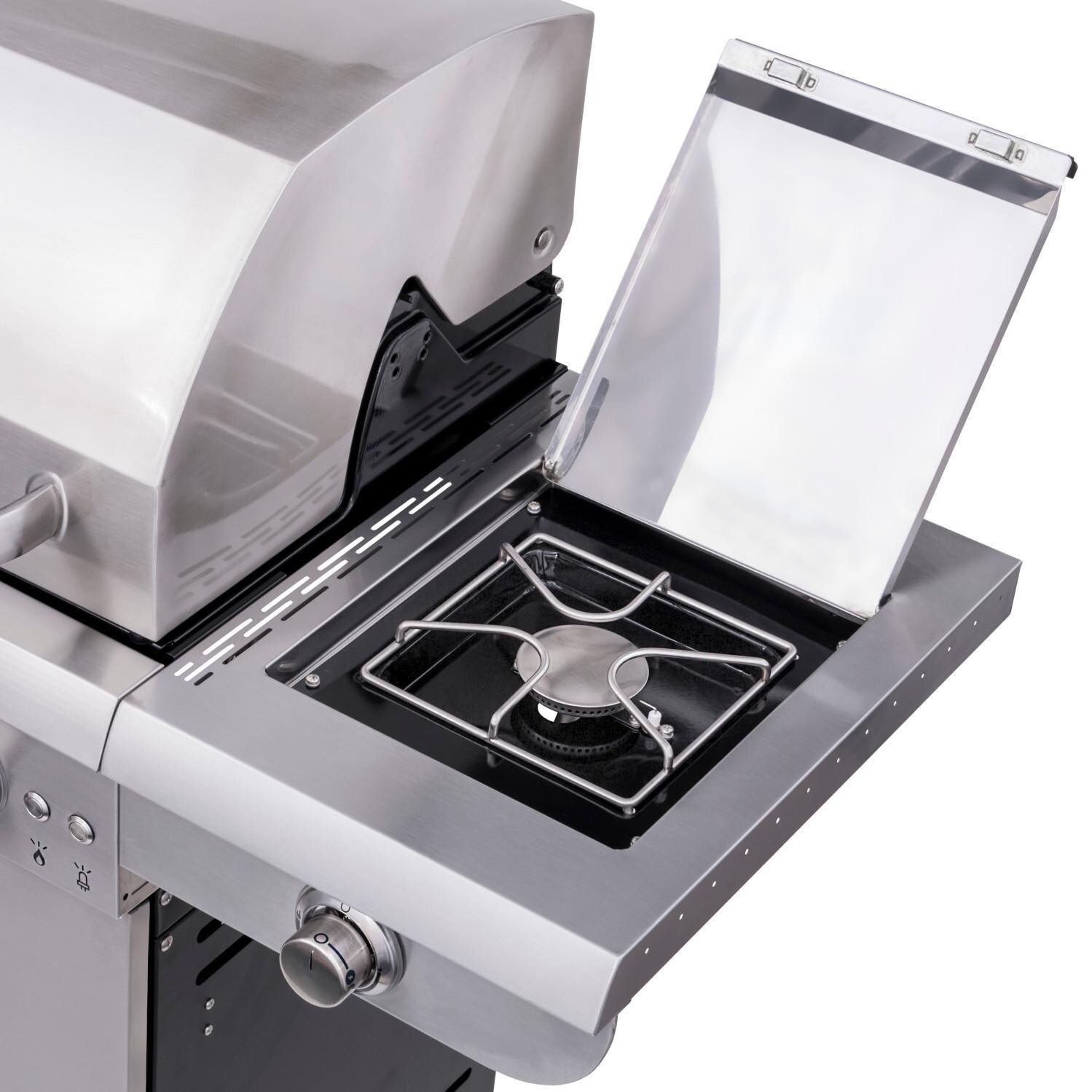 Saber Select R52SC0421 4-Burner 30-Inch Infrared Propane Gas Grill - Side Burner thumbnail