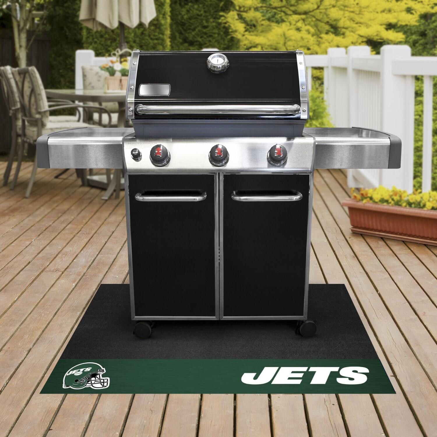 FANMATS 12195 New York Jets Grill Mat - Lifestyle thumbnail
