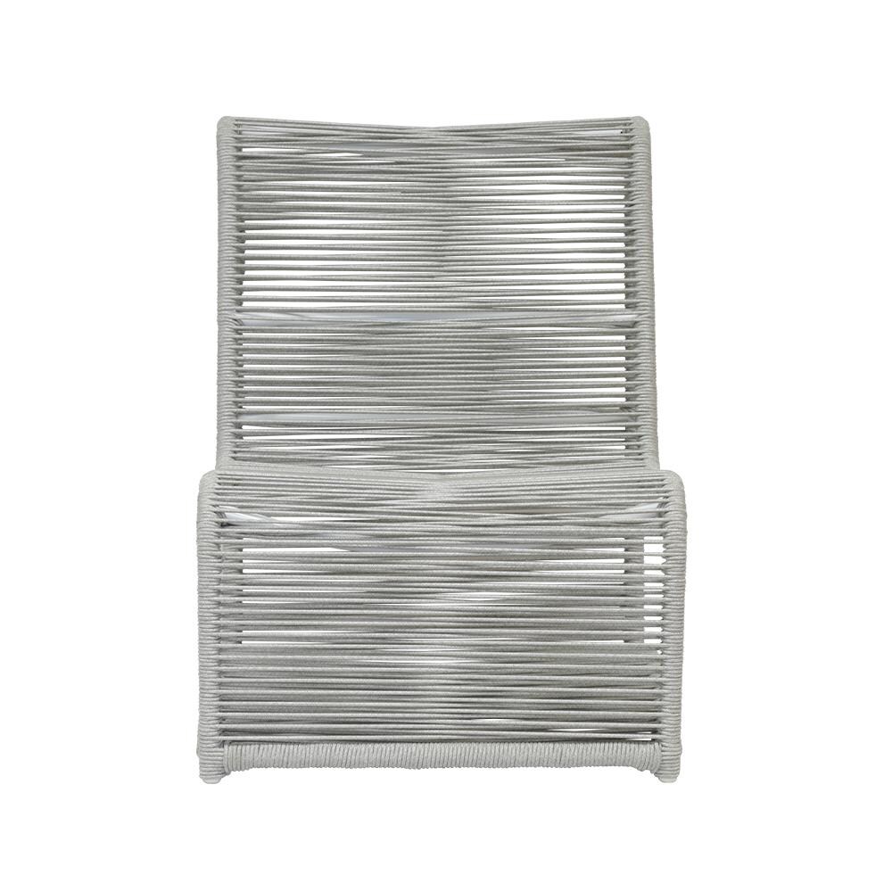 Sunset West - 4402-21 - Miami Olefin Rope Armless Patio Club Chair - Front View thumbnail