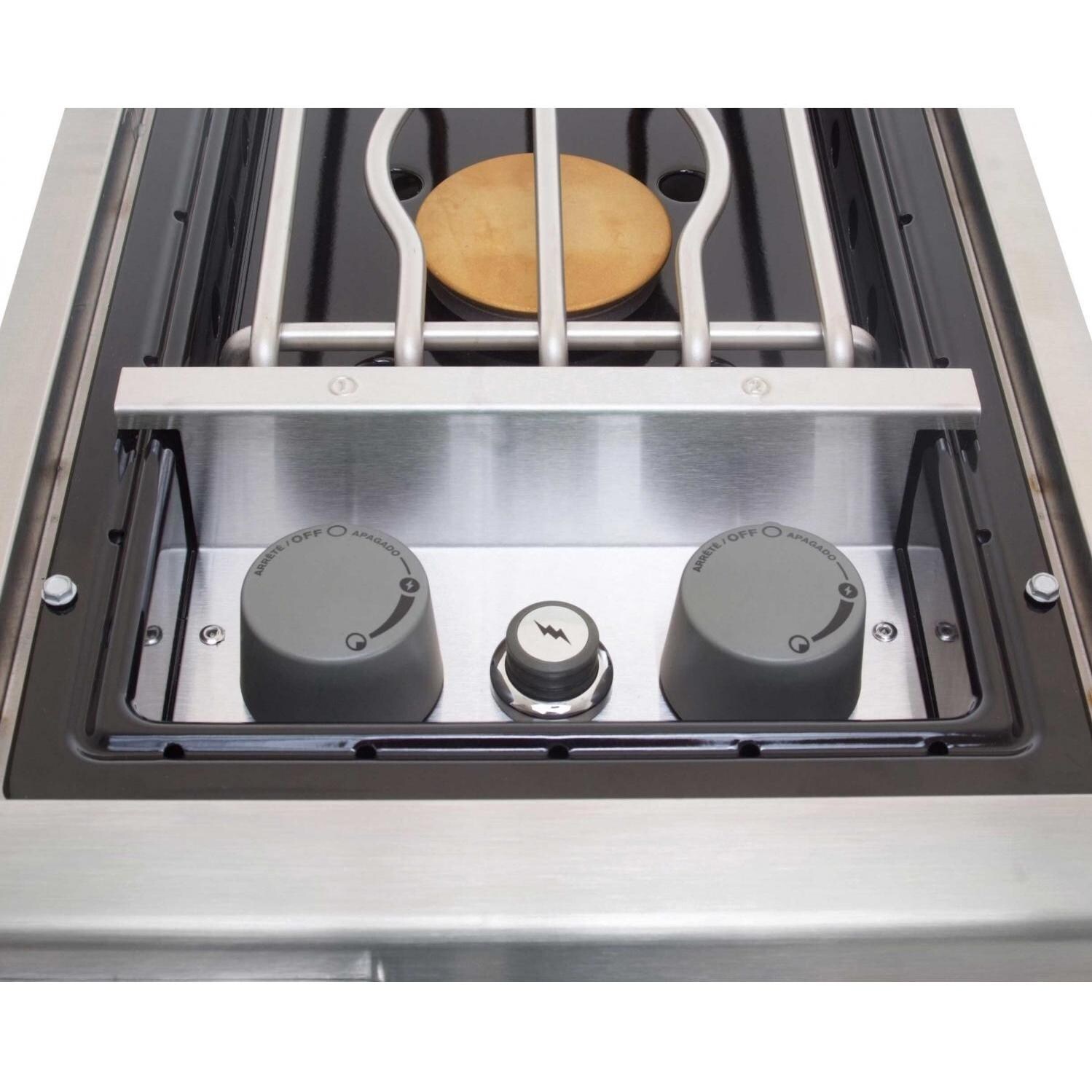 er Summit Builtin Natural Gas Double Side Burner BBQ Guys