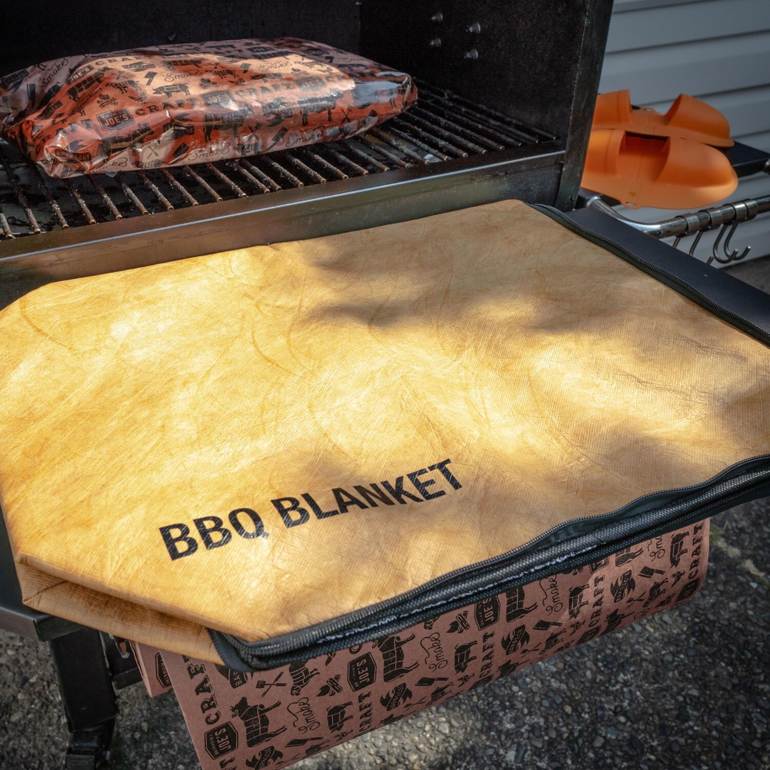 Drip EZ V2 Pork Master Bundle - Orange - BBQ Blanket - Close Up View - Lifestyle thumbnail