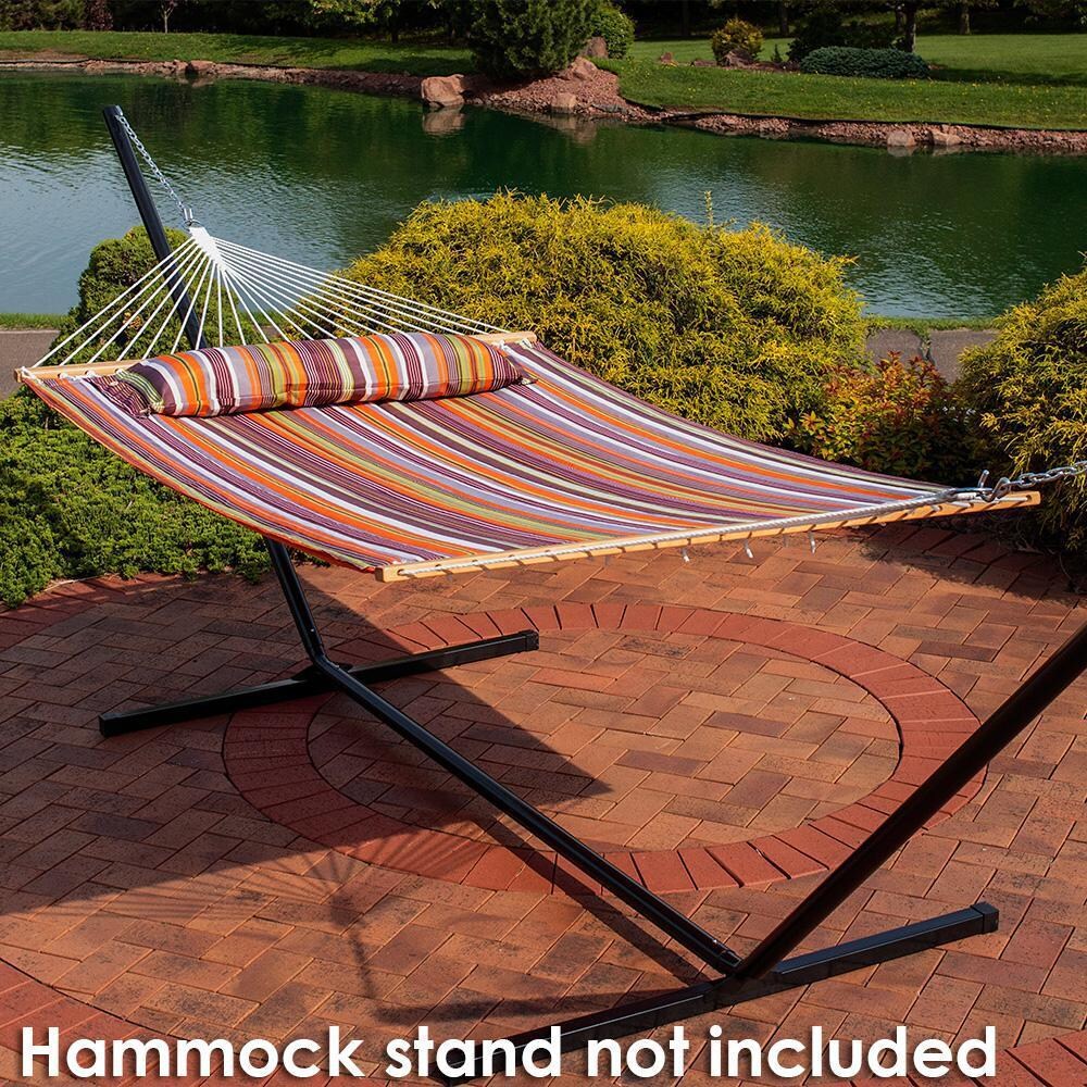 Ultimate Patio Quilted Double Hammock & Pillow - Canyon Sunset - Lifestyle thumbnail