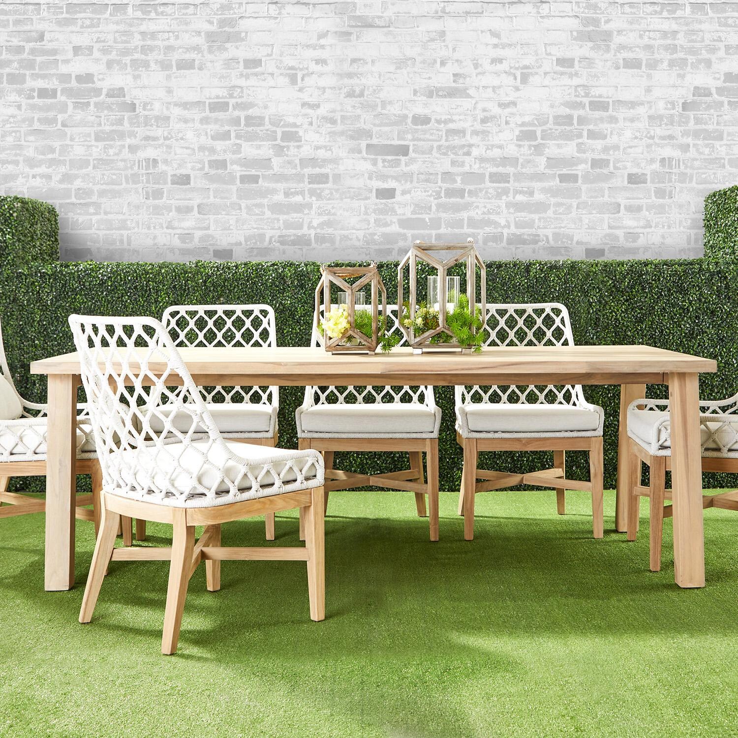 Gray Teak Dining Table By Lakeview - Lifestyle thumbnail