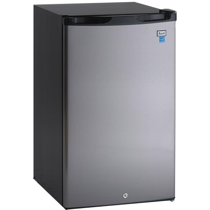 Avanti 4.4 Cu. Ft. Compact Refrigerator - Stainless Steel / Black Cabinet - AR4456SS