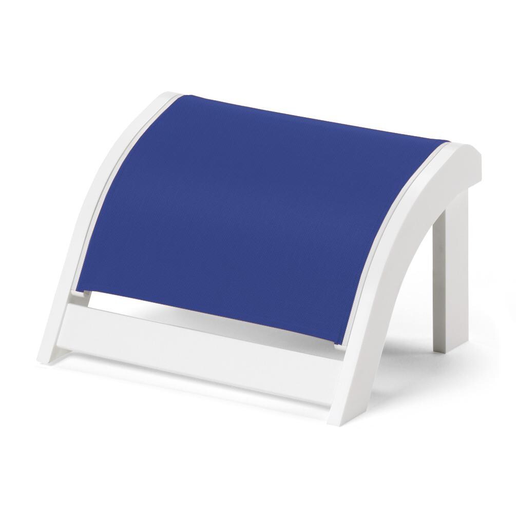 Adirondack MGP Adirondack Ottoman in Textured Snow/Atlantis by Telescope Casual