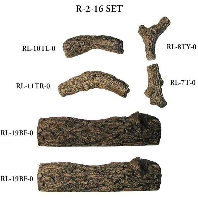 Peterson Real Fyre Golden Oak 16-Inch Log Breakdown  thumbnail