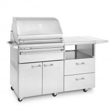 Lynx Sonoma 30-Inch Stainless Steel Freestanding Natural Gas Smoker On Mobile Kitchen Cart - LSMKM-NG image