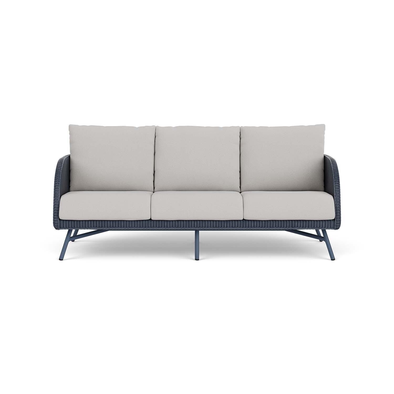 Lloyd Flanders Essence Sofa W/Tundra Dove Fabric - Denim Blue Finish thumbnail