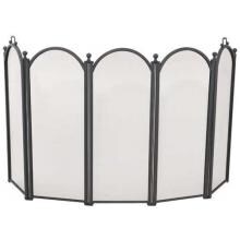 UniFlame 67-Inch 5 Fold Black Fireplace Screen - S-3655 image