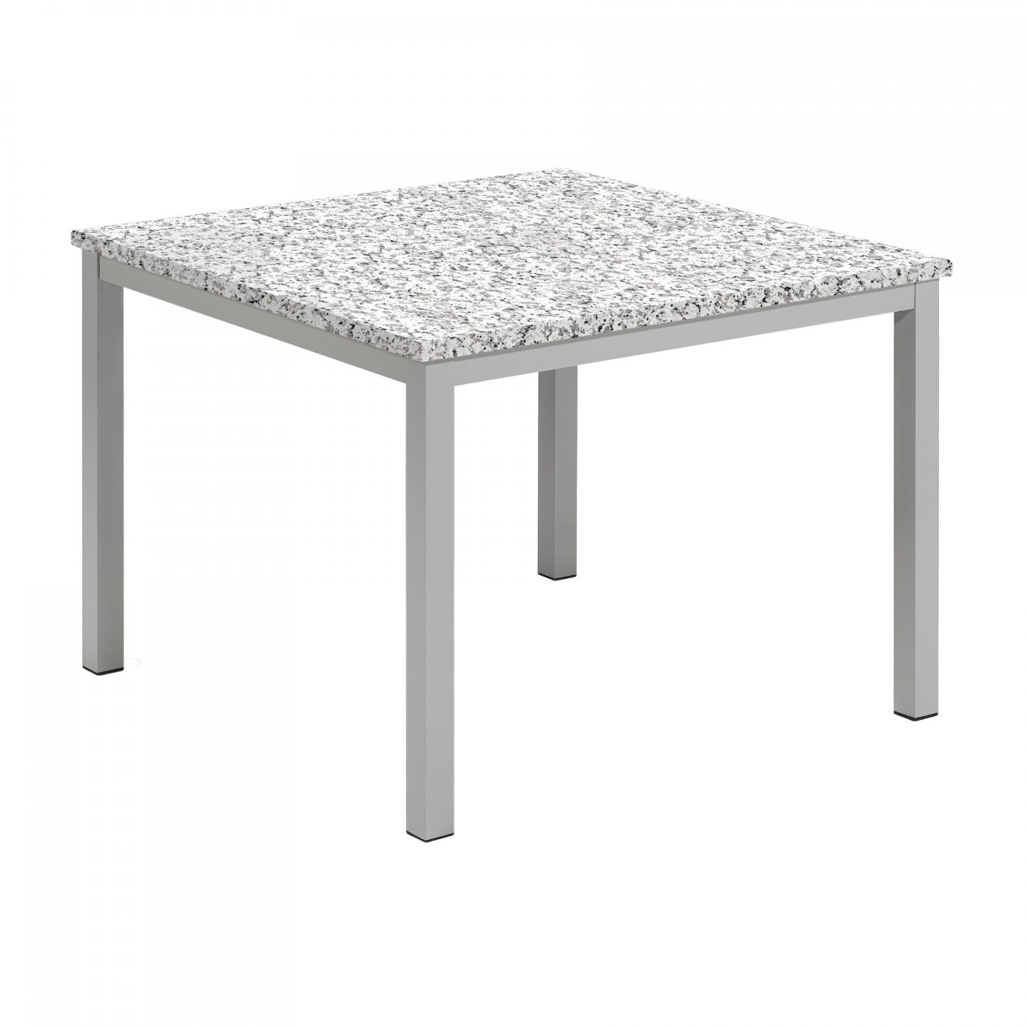 Travira 39 Inch Square Aluminum Travira 39 Inch Square Aluminum Patio Dining Table W/ Lite-Core Ash Top thumbnail
