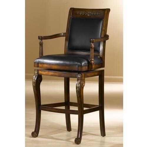 Hillsdale Douglas 24 Inch Swivel Counter Stool - Distressed Cherry - 61573