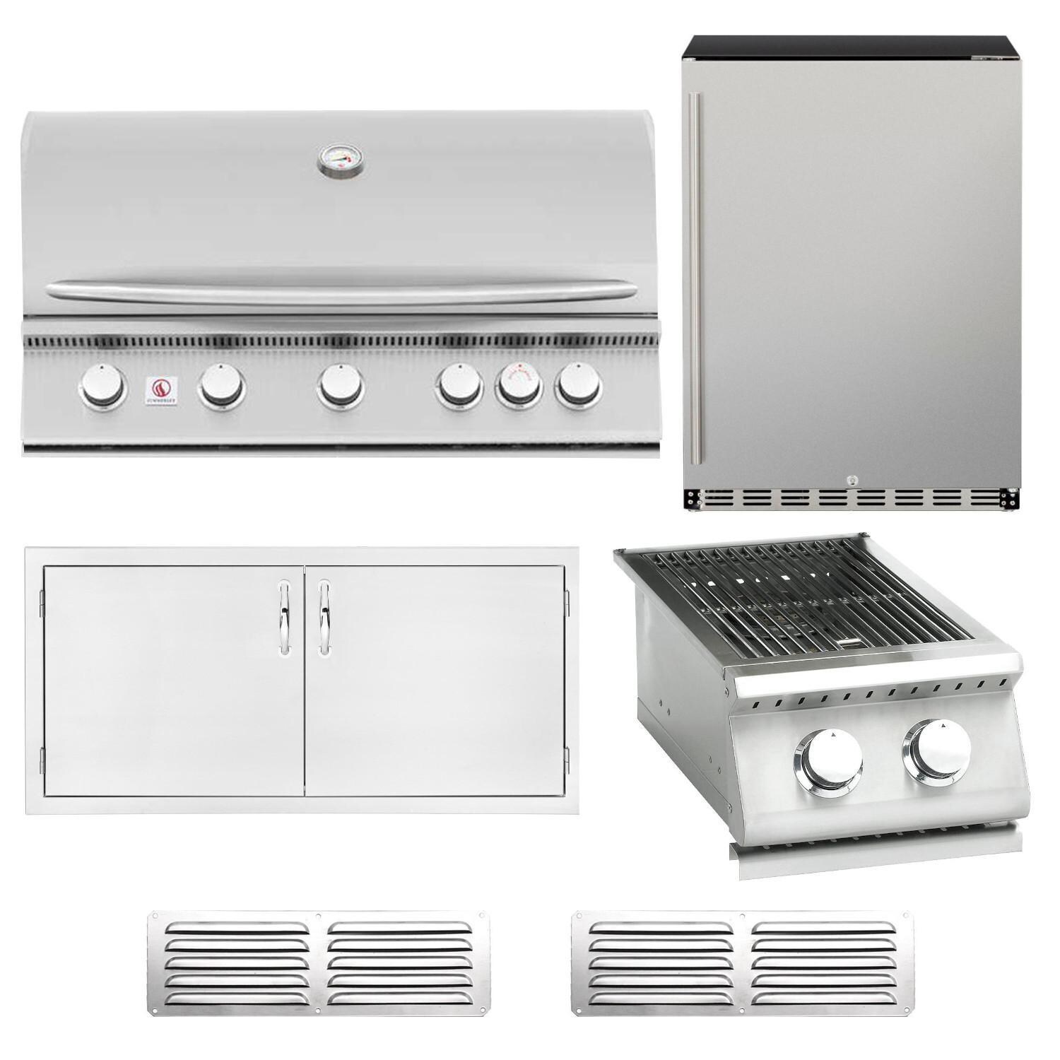 Summerset SIZ40-LP-6PC-PROMO Sizzler 6-Piece 40-Inch Propane Outdoor Kitchen Package thumbnail