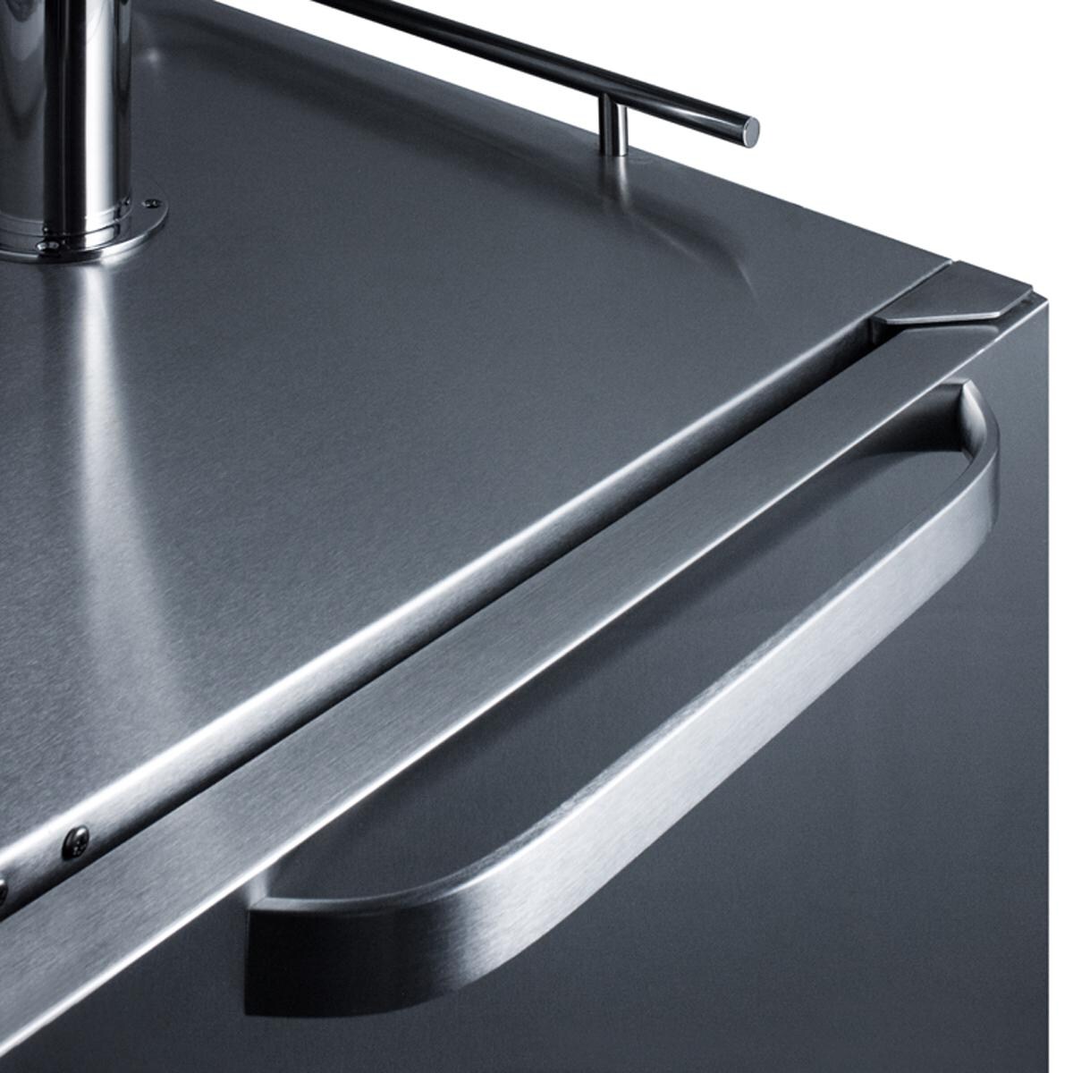 Summit Commercial SBC695OSWKD 24-Inch 6.04 Cu. Ft. Outdoor Rated Single Tap Wine Dispenser / Winerator - Handle Detail thumbnail