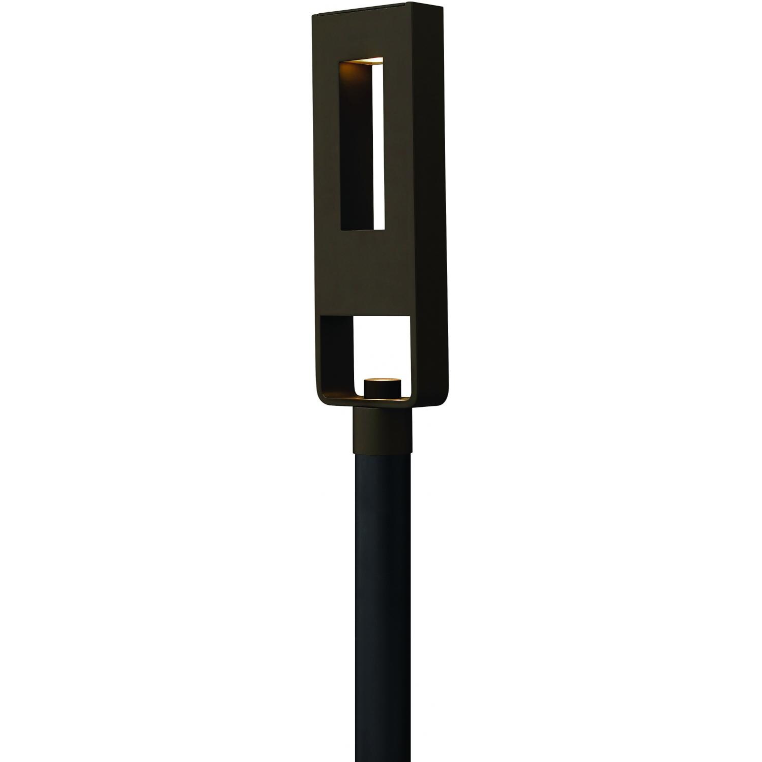 Hinkley Lighting Atlantis Two Light 24-Inch Dark Sky Outdoor Post Light - Bronze - 1641BZ image