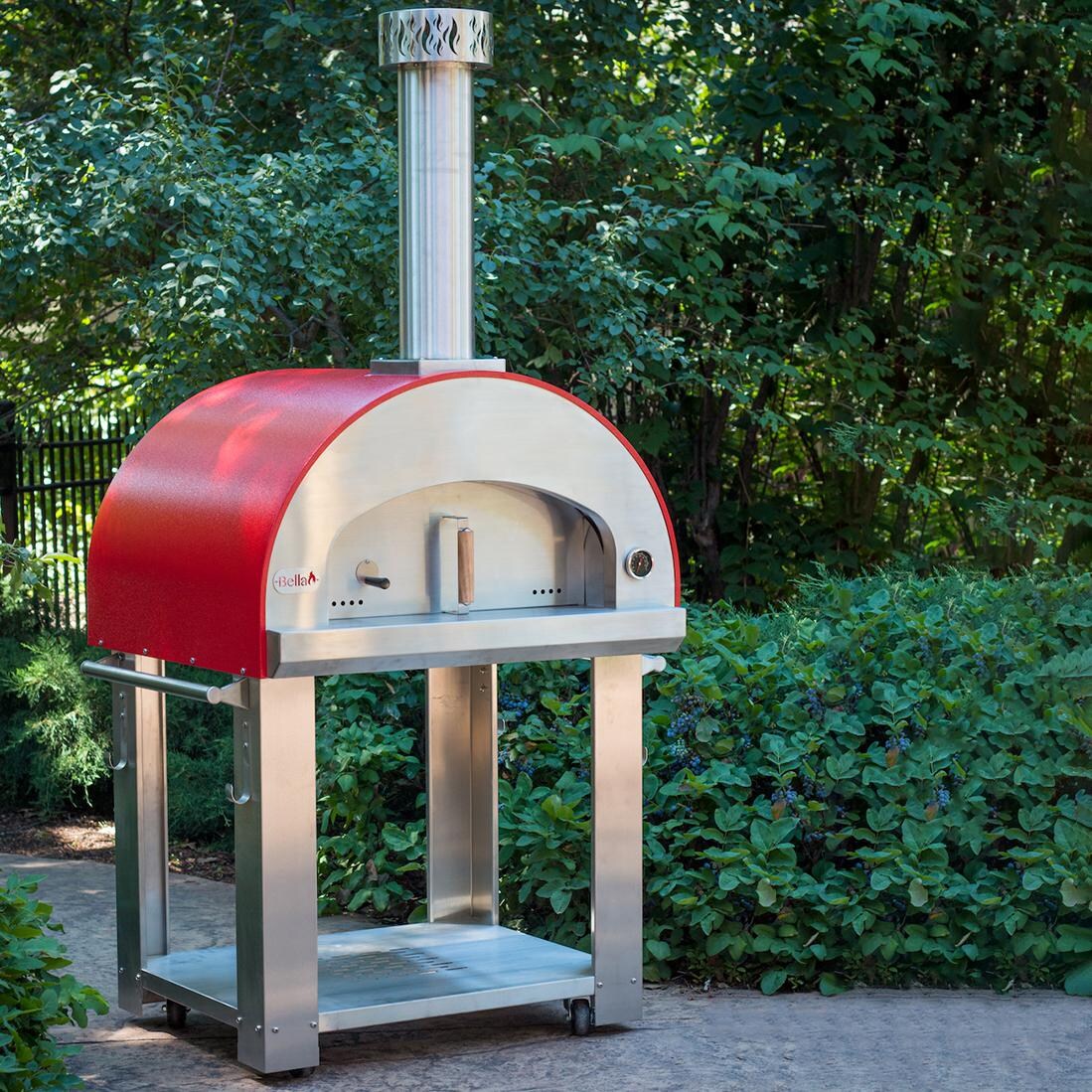 Bella Grande 32-Inch Pizza Oven On Cart - Out On The Patio thumbnail