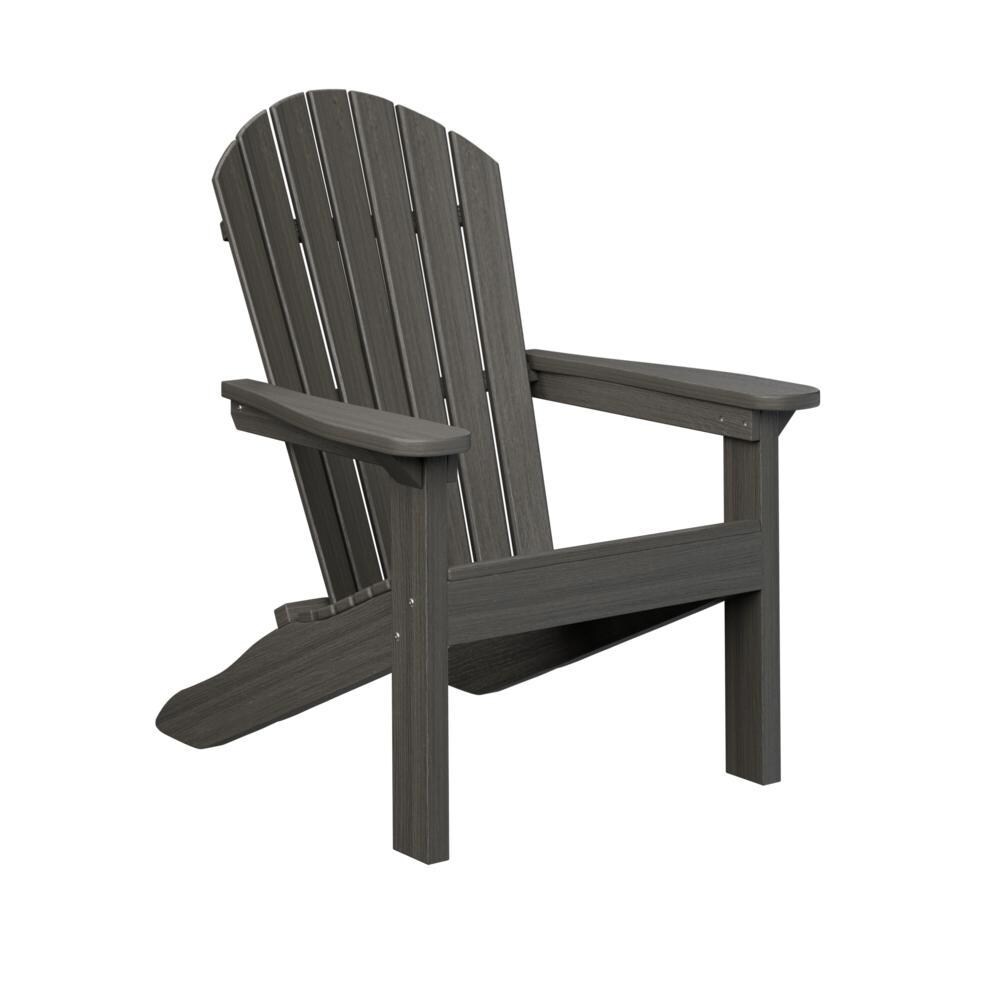 Comfo Back Recycled Plastic Adirondack in Coastal Gray by Berlin Gardens
