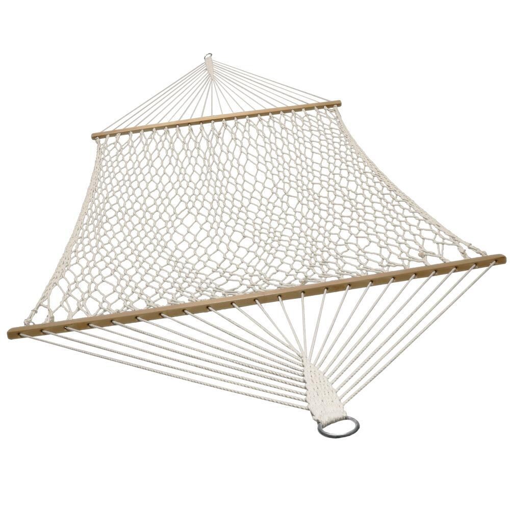 Ultimate Patio Classic Double Rope Hammock - White