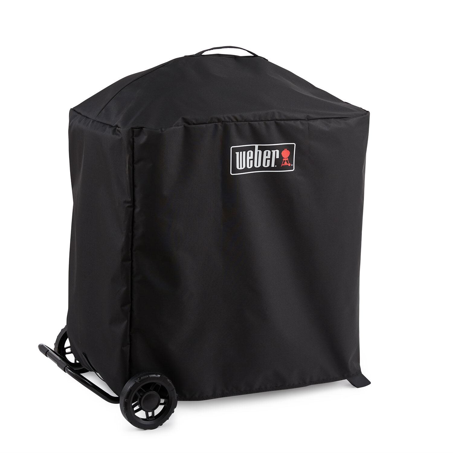 Weber 3400335 Premium Grill Cover for Traveler Portable Gas Grill - Side View - White Background thumbnail
