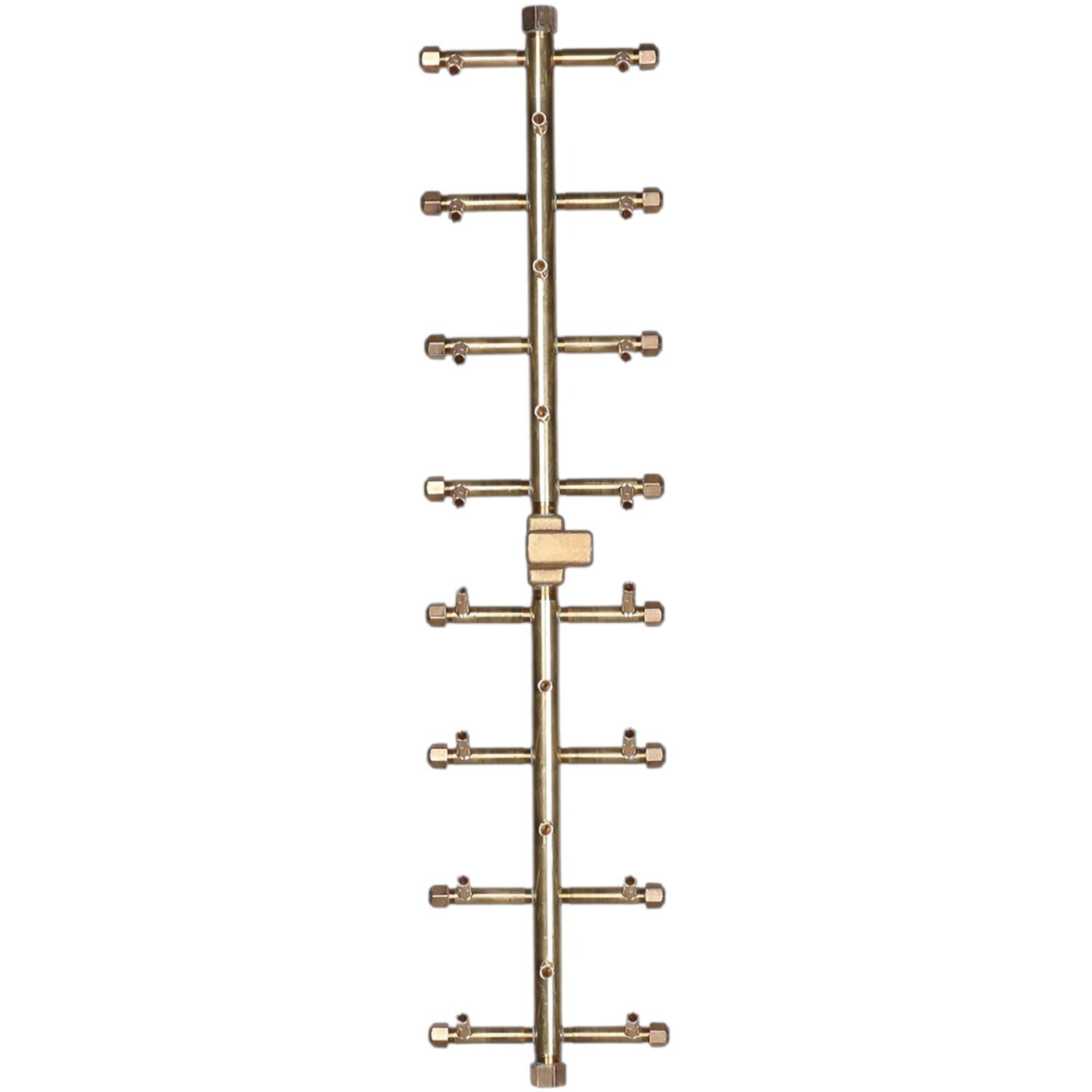 Warming Trends UT230 31 X 7 Inch Tree-Style Brass Burner - Burner - White Background thumbnail
