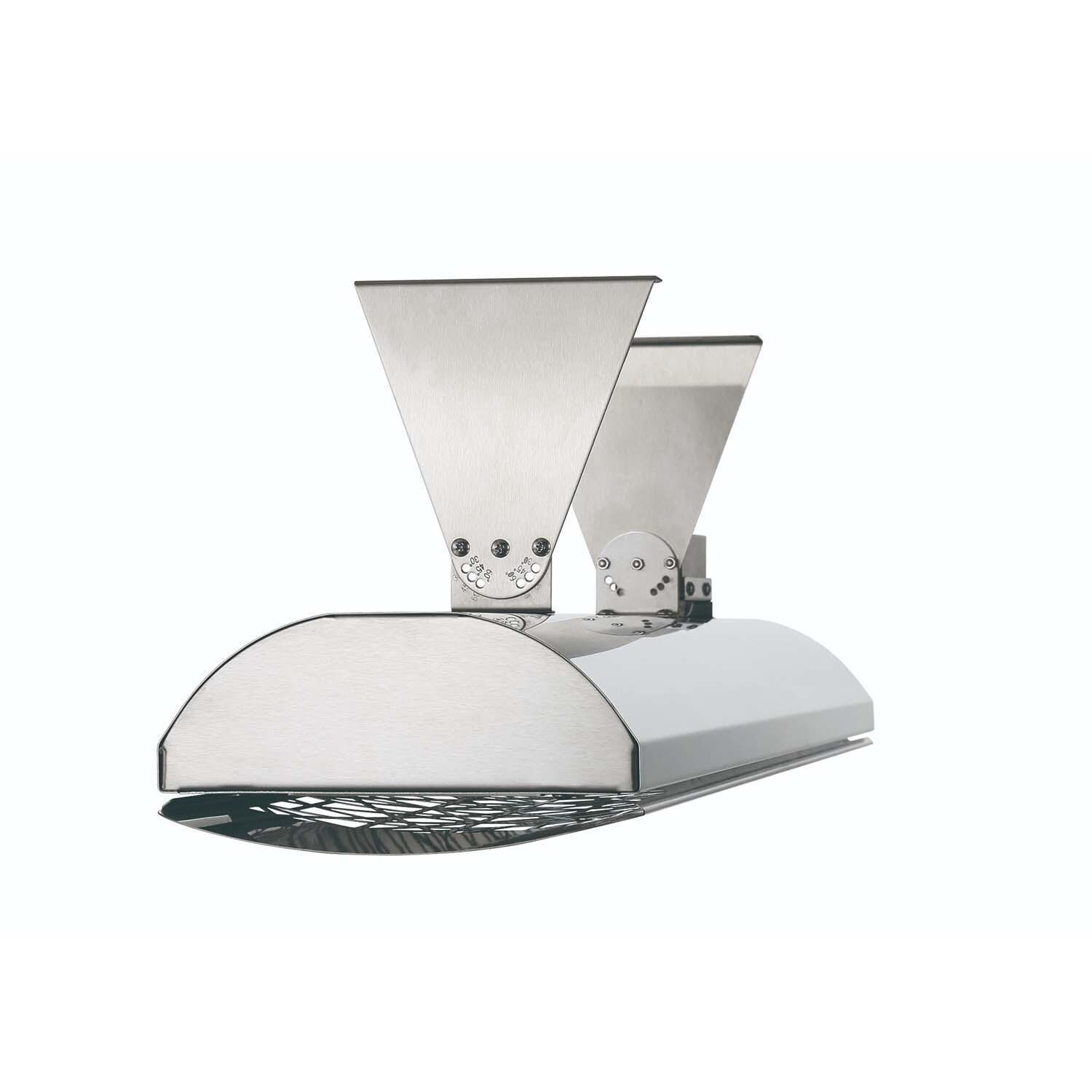 Eurofase EF40240S4 Astra Series 39-Inch 4000 Watt Dual Element 240V Electric Infrared Patio Heater - Stainless Steel - Ceiling Mount - White Background thumbnail