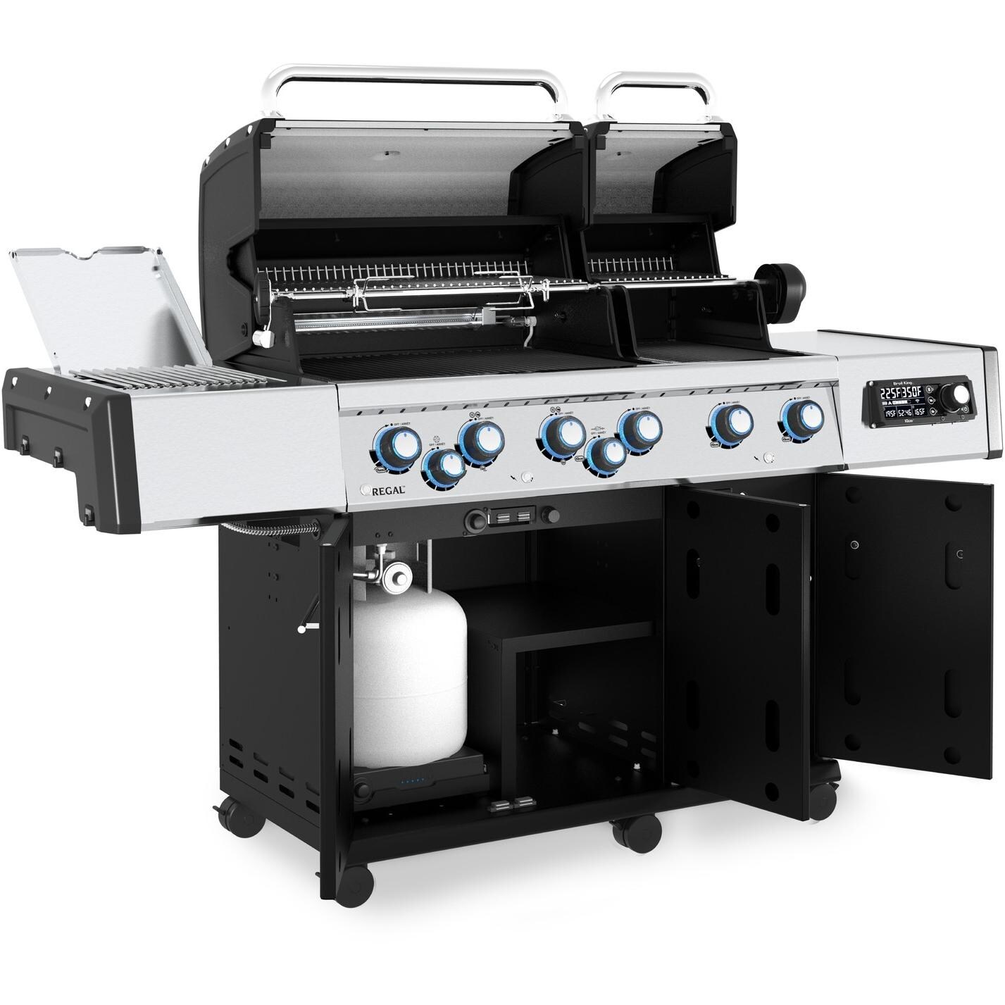 Broil King 689244 Regal Q 690 Pro IR Propane Grill - Angled Open - White Background thumbnail