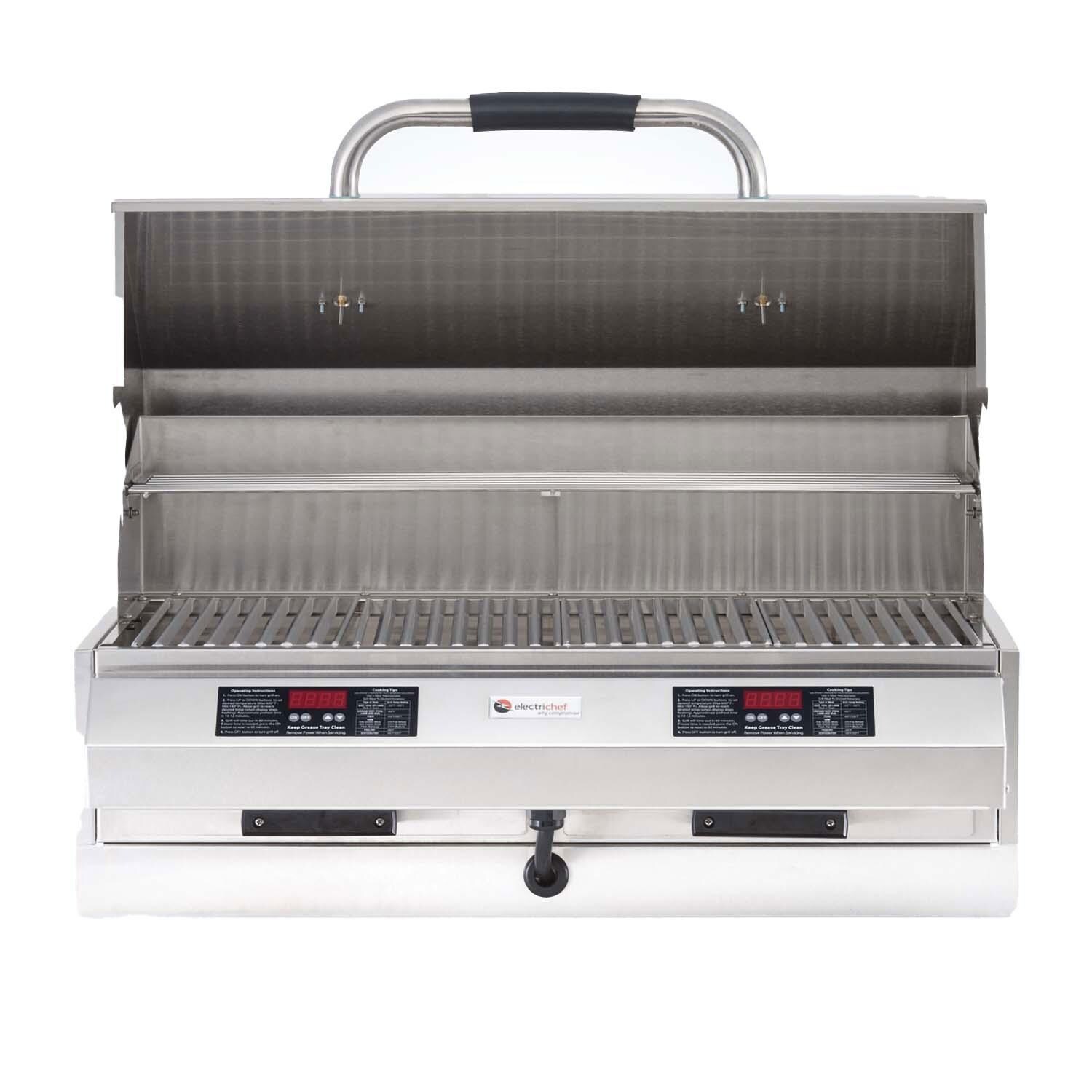 ElectricChef 4400-EC-448-IM-D-32 4400 Series 32-in Built-In Marine Electric Grill w/ Dual Temp. Control - White Background thumbnail