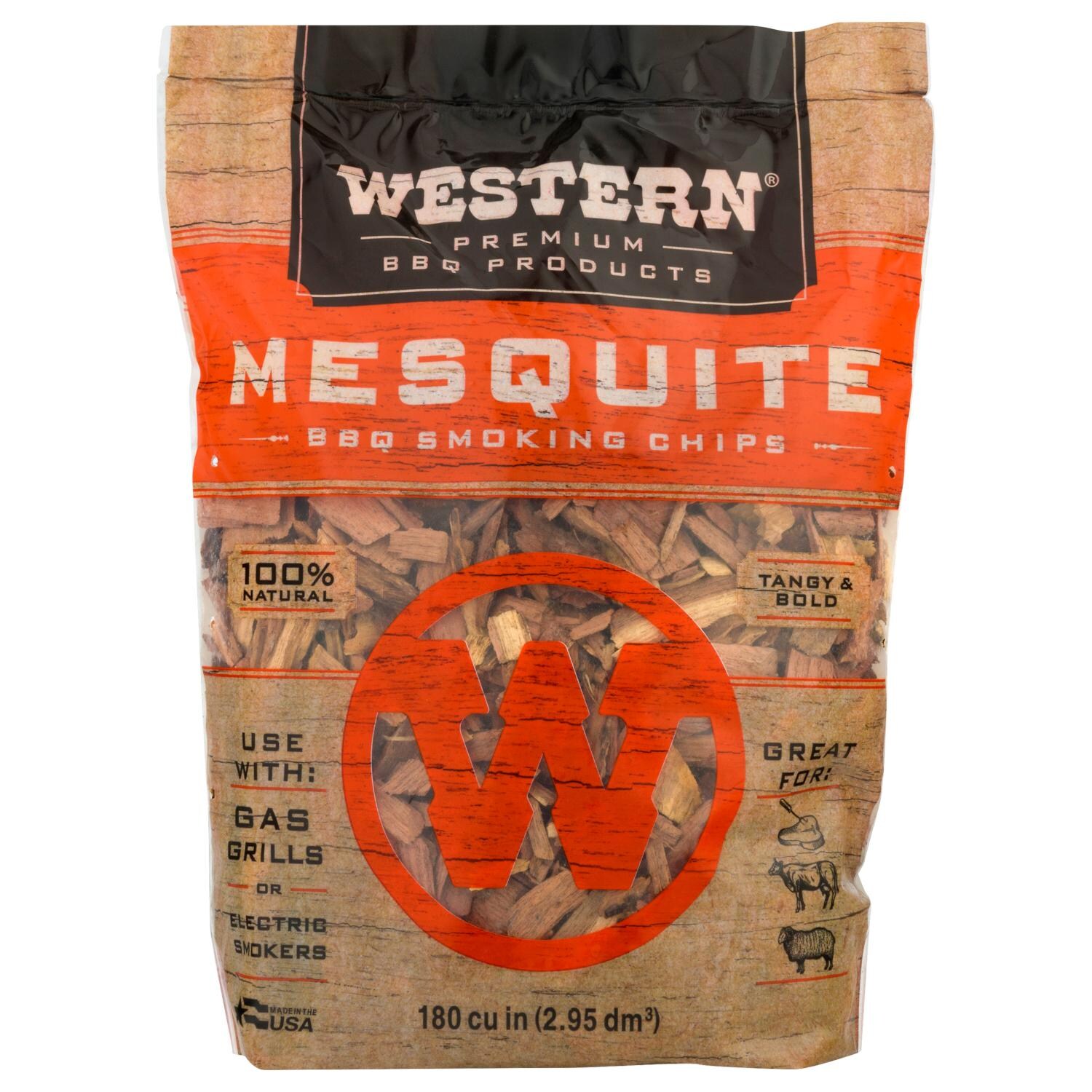 Western 78074 Mesquite BBQ Smoking Chips (180 Cu. In.) thumbnail