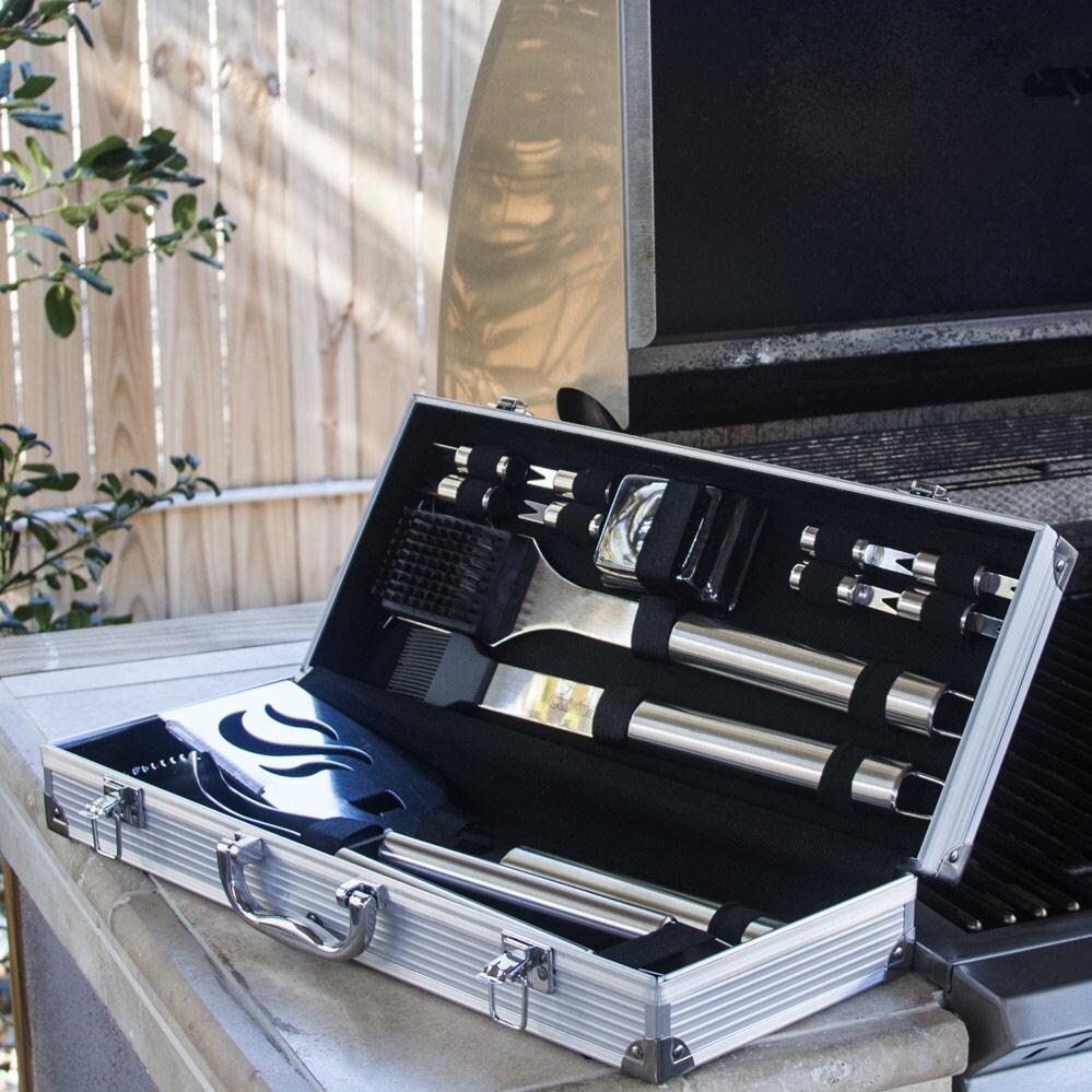 Cuisinart 14-Piece Deluxe Stainless Steel Grill Tool Set - CGS-5014