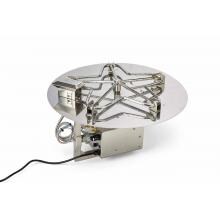HPC 24-Inch Round Flat Pan Propane Gas Penta Burner Insert - Basic On/Off Electronic Ignition - 24VAC image