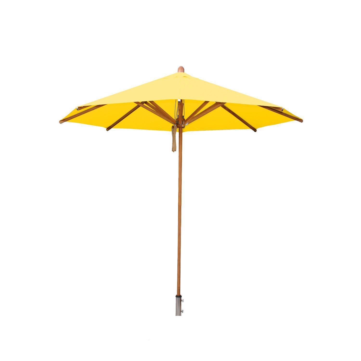 Bambrella Levante 8 1/2 Ft. Round Market Umbrella - Yellow Canopy