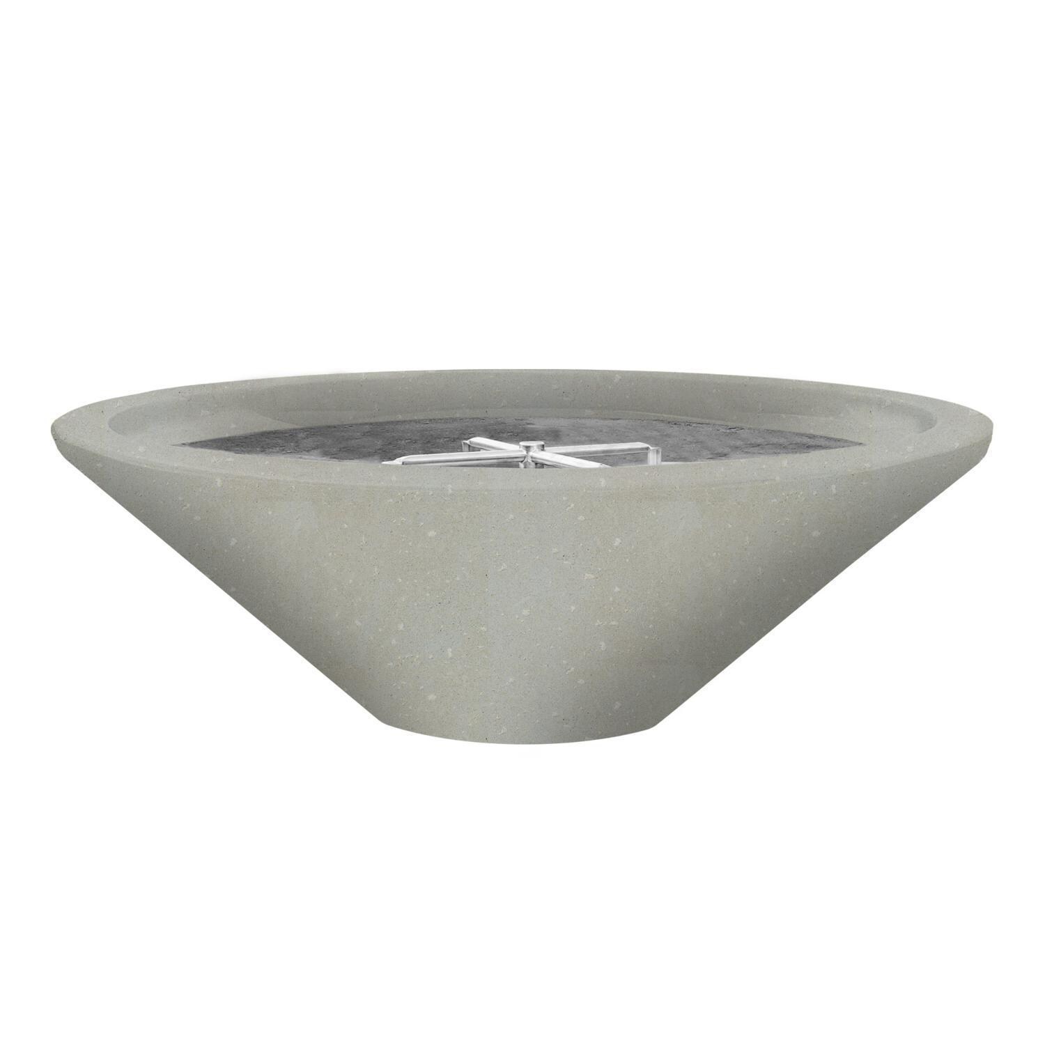 Prism Hardscapes SCPH-437-3LP Embarcadero Pedestal 31-in Propane Gas Round Fire Bowl - Natural - White Background thumbnail