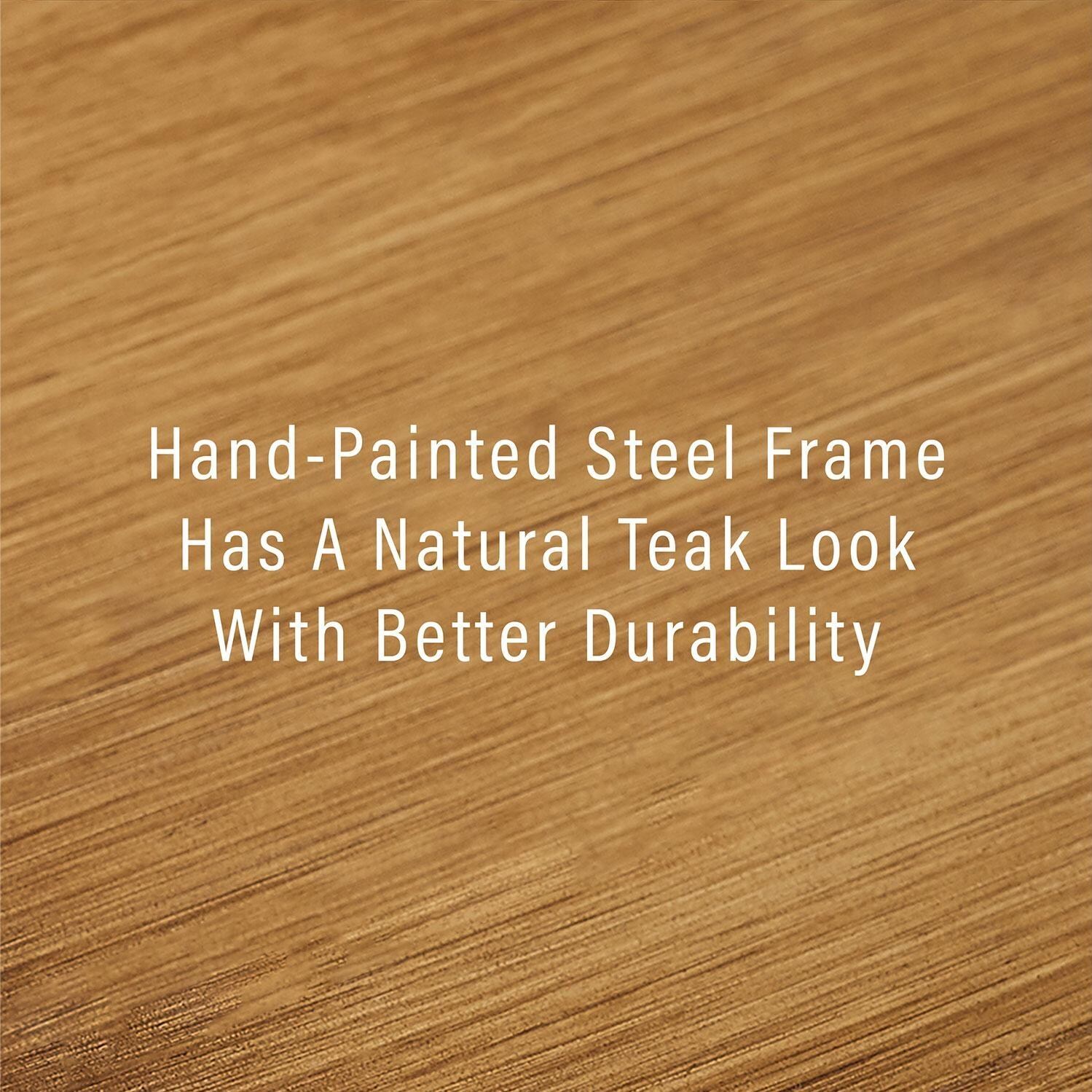 Ultimate Patio UP-92428GY-AC 3Pc Wicker Outdoor Chair Set in Acorn - Natural Teak Weather Resistant - Diagram thumbnail