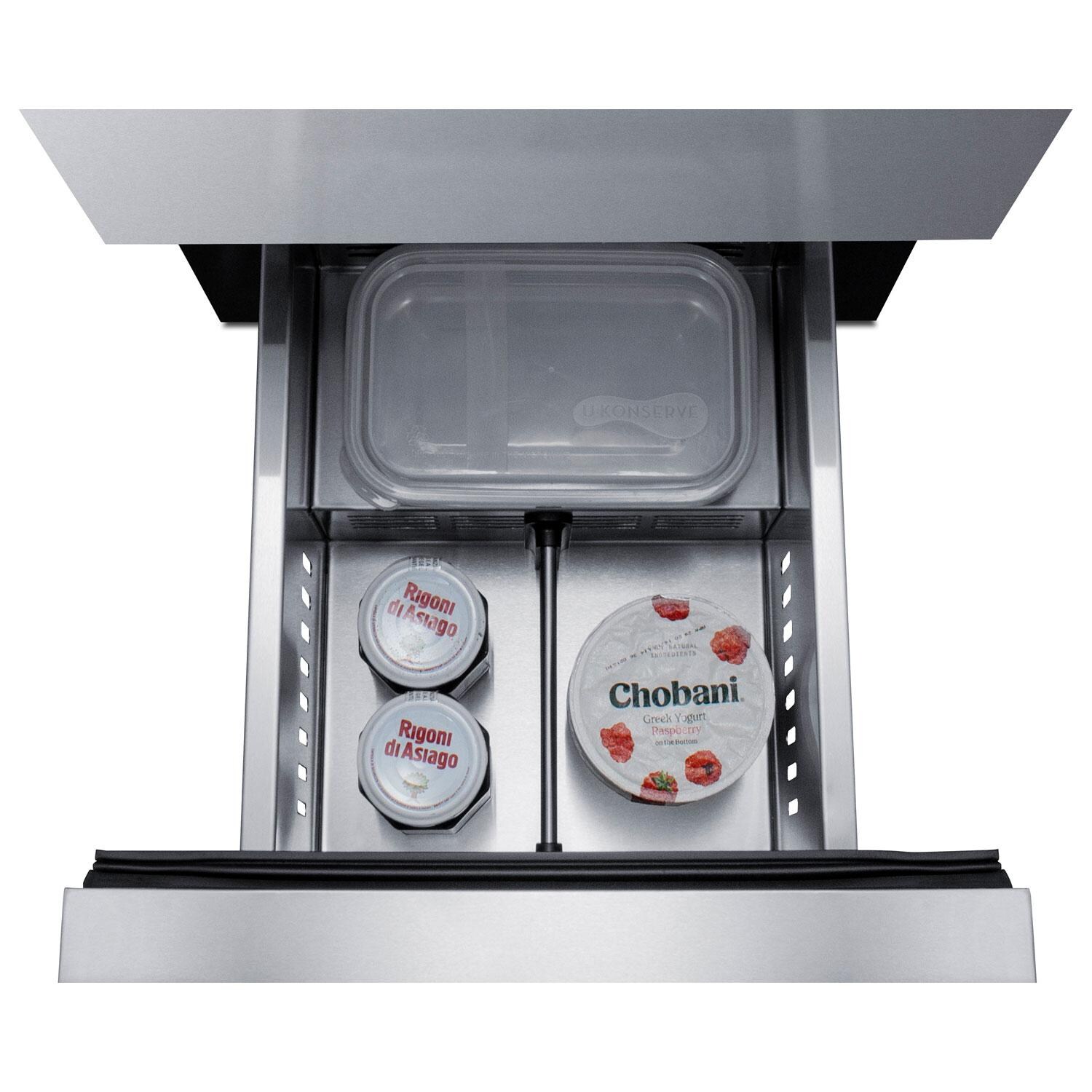 Summit LADR1545 15-Inch ADA Compliant 2-Drawer Refrigerator - Frigerated Products in Bottom Drawer thumbnail