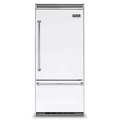 Viking Professional 5 Series 36-Inch 20.4 Cu. Ft. Built-In Left Hinge Bottom Freezer Refrigerator - White - VCBB5363ELWH