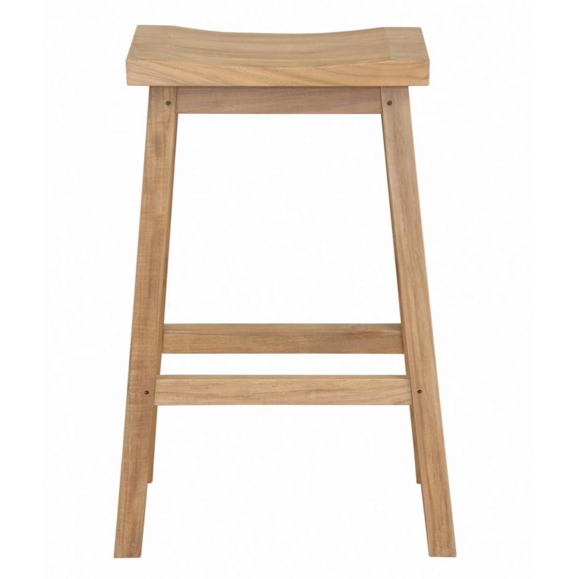 Anderson Teak Alpine Teak Patio Bar Stool - Front thumbnail