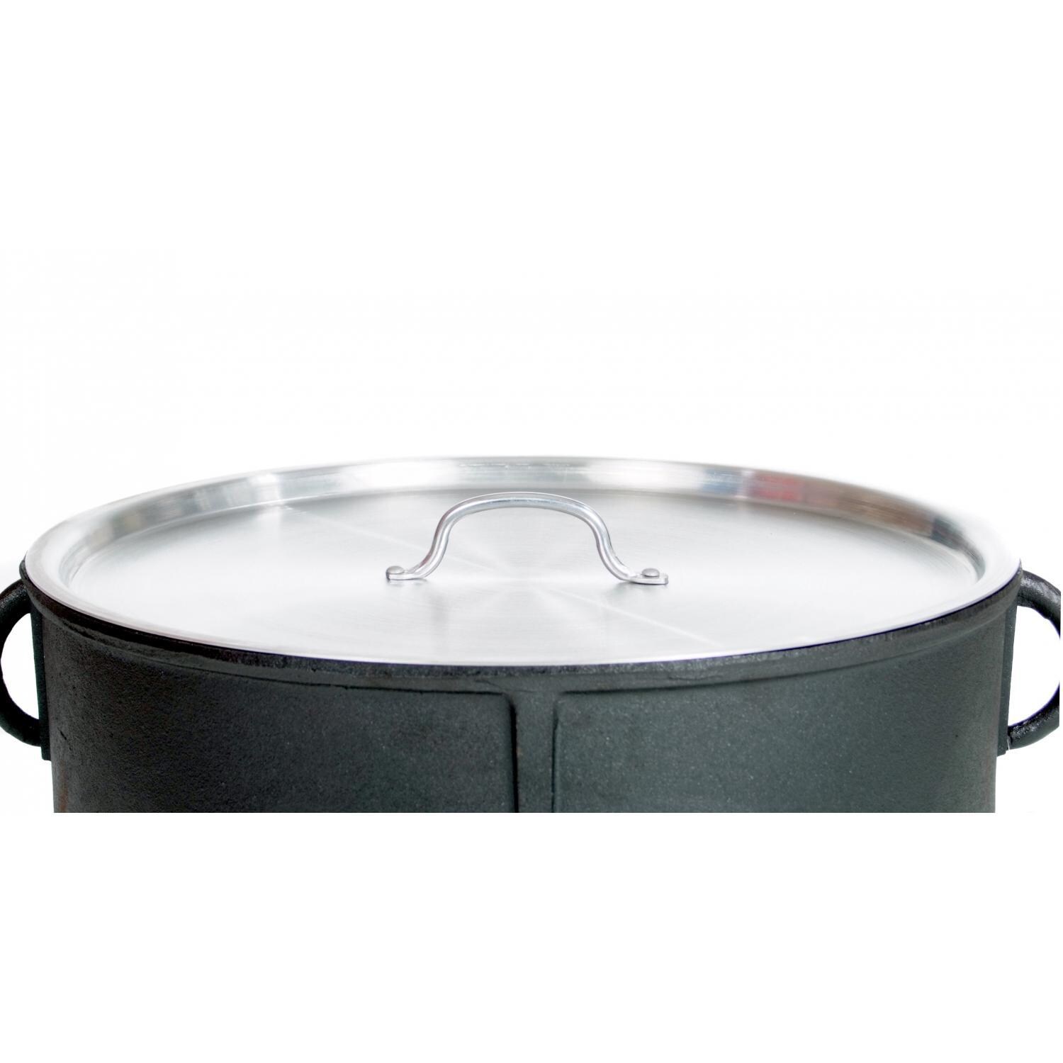 Cajun Cookware 15-Gallon Jambalaya Pot Lid - Shown With The 15-Gallon Jambalaya Pot (Not Included) thumbnail