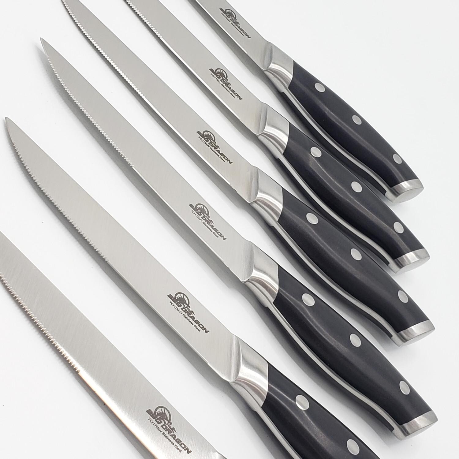 BBQ Dragon BBQD470 6-Piece Ultimate Steak Knife Set thumbnail