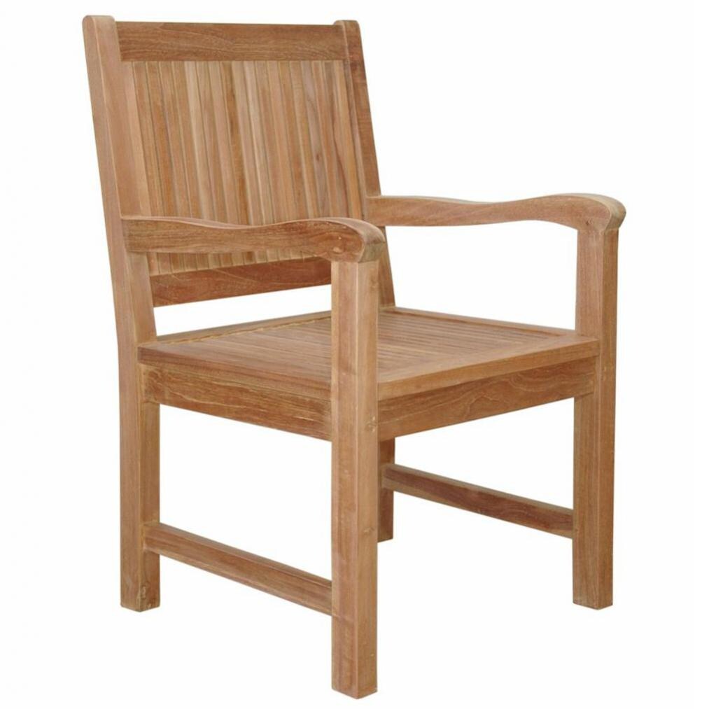 Anderson Teak Chester Teak Patio Dining Arm Chair - Front Angle thumbnail