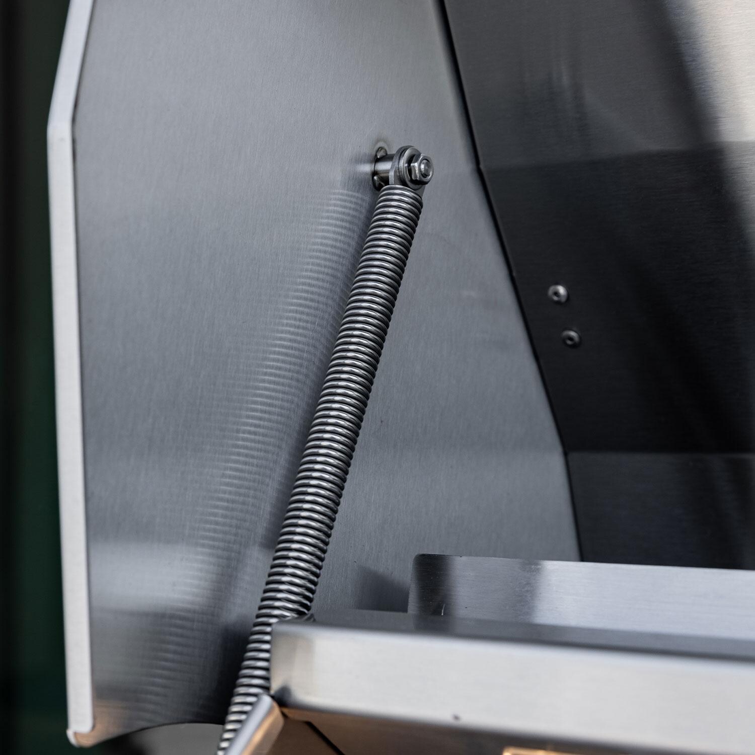 Summerset TRLPRO32L TRL Pro 32-in 3 Burner Built-In Propane Gas Grill w/ Rear Infrared Burner & Rotisserie Kit - Hood Spring - Detail thumbnail