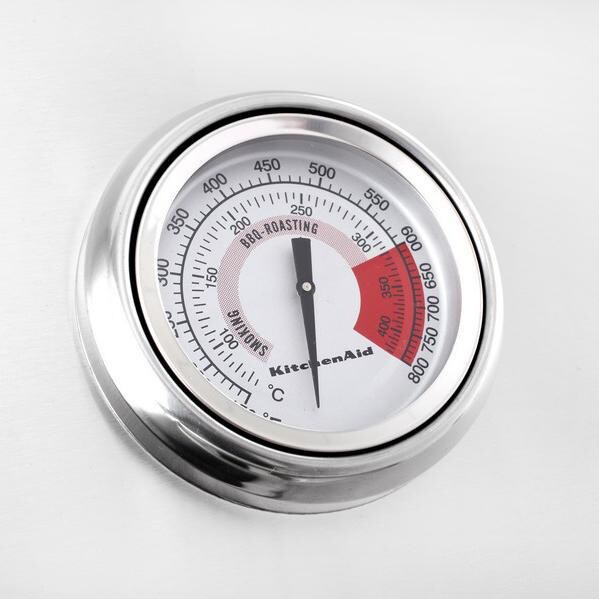 KitchenAid 36-Inch Built-In Propane Gas Grill - Built-In Hood Thermometer thumbnail